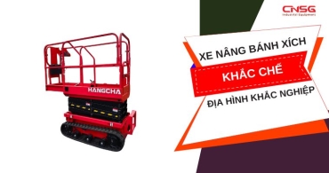 Xe nâng bánh xích - Khắc chế của các địa hình khắc nghiệt