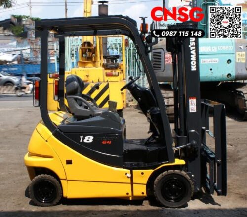 Xe nang dien ngoi lai cu 1.8 tan komatsu