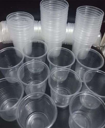 Sản phẩm ly nhựa hoàn thành sau quá trình sản xuất ly nhựa 