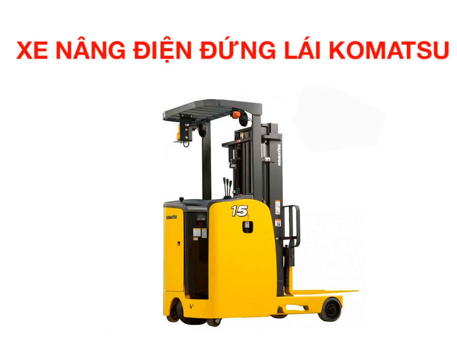 Xe nâng điện đứng lái thương hiệu xe nâng Komatsu