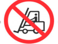 Biển báo cấm xe nâng hàng