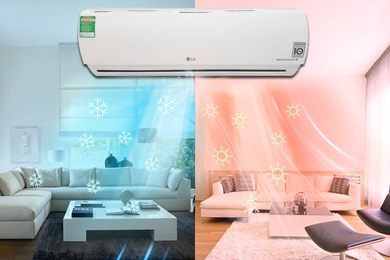 Phân loại máy điều hòa nóng và lạnh