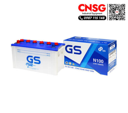 Ắc quy nước xe nâng 12V 100Ah GS N100