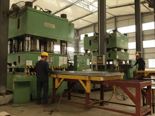 Quy trình sản xuất cửa thép vân gỗ