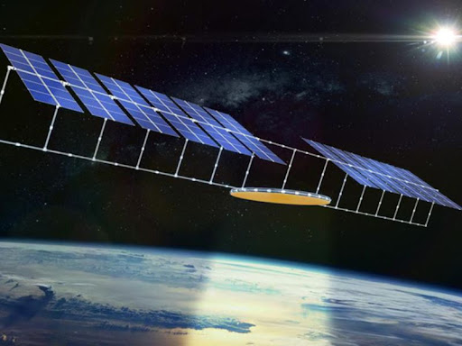 Tấm năng lượng mặt trời được sử dụng cho nguồn năng lượng của vệ tinh