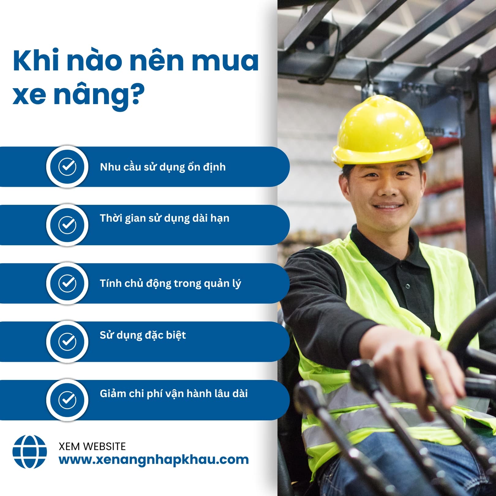 Khi nào nên mua xe nâng